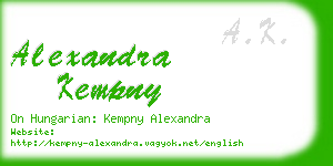 alexandra kempny business card